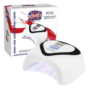 RONNEY ROSE Profesjonalna lampa do paznocki LED 24W/48W (GY-LED-035) - CZARNA    B@Q super!